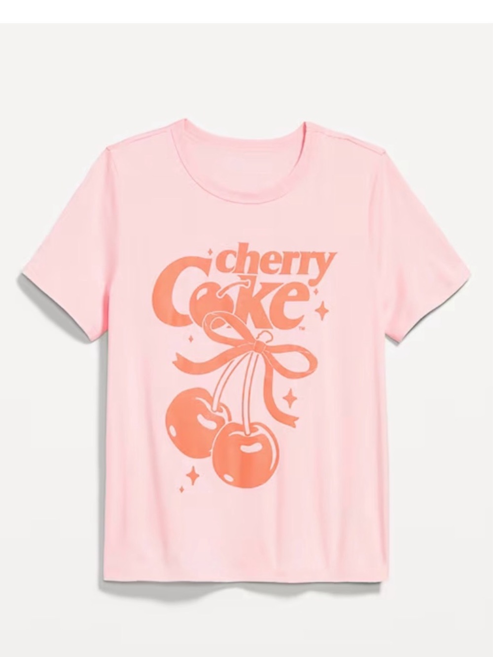 NWT Cherry Coke Pink Graphic T-Shirt size Large - Picture 2 of 6